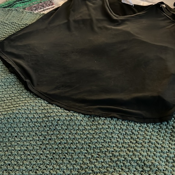 Black Cut Out Shoulder Blouse - Picture 12 of 13